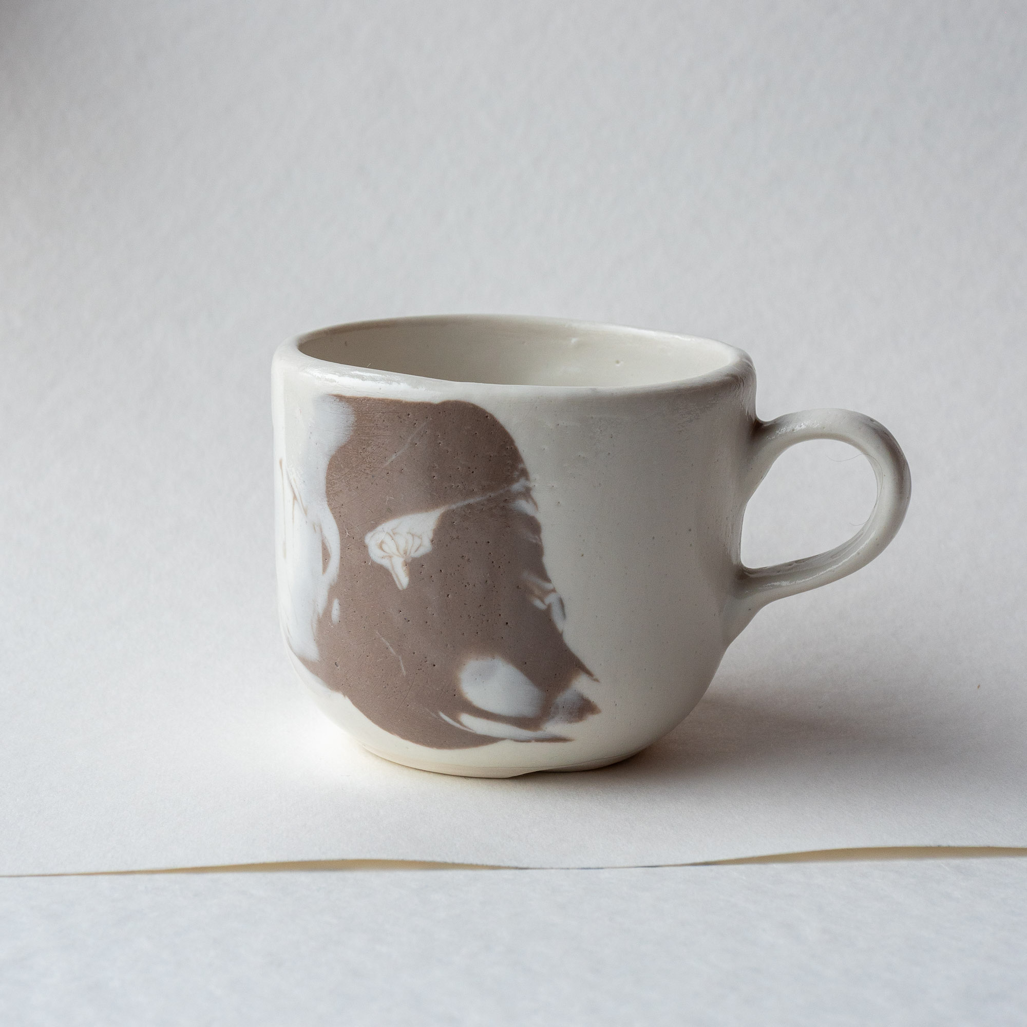 Skaite Mug 08 that got too friendly with the kiln shelves - Image 2