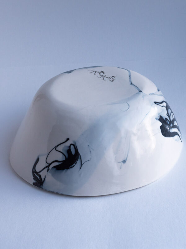 Studio Bowl 01 with diamond powered artistic interventions