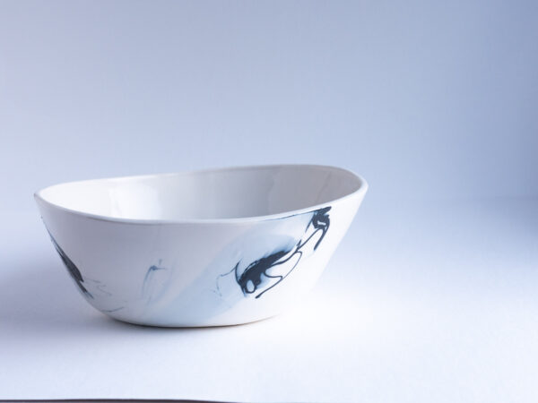 Studio Bowl 01 with diamond powered artistic interventions